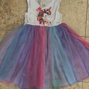 Girls' Unicorn Tulle Dress Size 6/7